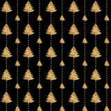 Бумага упаковочная новогодняя 70х100 см ЗОЛОТАЯ СКАЗКА &quot;Black&amp;Gold&quot;, 5 дизайнов, 70 г/м2, 591584