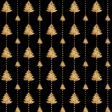 Бумага упаковочная новогодняя 70х100 см ЗОЛОТАЯ СКАЗКА &quot;Black&amp;Gold&quot;, 5 дизайнов, 70 г/м2, 591584