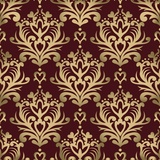 Бумага упаковочная мелованная 70х100 см ЗОЛОТАЯ СКАЗКА &quot;Damask Luxury&quot;, 5 дизайнов, 70 г/м2, 591590