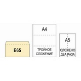 Конверт почтовый Postfix Bong E65 110х220, 80 г/м2, стрип, выполнен из офсета, 1000 шт