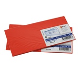 Конверты С65 (114х229 мм) КРАСНЫЕ, отрывная лента, 120 г/м2, КОМПЛЕКТ 5 шт., европодвес, 206А.5