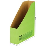 Вертикальный накопитель архивный 75мм A4 OfficeSpace, микрогофрокартон зеленый