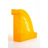 Вертикальный накопитель Attache Яркий Офис пластиковый тонированный оранжевый, 95 мм