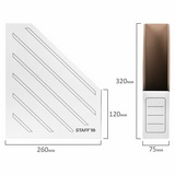 Лоток вертикальный для бумаг (260х320 мм), 75 мм, до 700 листов, микрогофрокартон, STAFF, БЕЛЫЙ, 128881