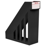 Лоток вертикальный для бумаг, увеличенная ширина (277&times;100&times;290 мм), BRAUBERG-MAXI, черный, 231050