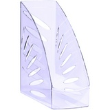 Лоток для бумаг вертикальный СТАММ &quot;Тропик&quot;, тонированный фиолетовый, ширина 110мм