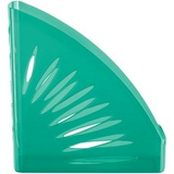 Лоток для бумаг вертикальный СТАММ &quot;Тропик&quot;, тонированный мятный, ширина 110мм