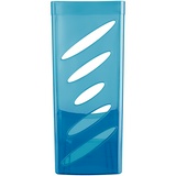 Лоток для бумаг вертикальный СТАММ &quot;Тропик&quot;, тонированный голубой, ширина 110мм