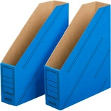 Вертикальный накопитель архивный 75мм A4 Attache, картон синий, 2шт