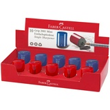Точилка пластиковая Faber-Castell &quot;Grip 2001 Mini&quot; 183710, 1 отверстие, контейнер, красная/синяя