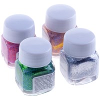 Ультра-мягкие акриловые краски с блестками Декола, 4 цвета